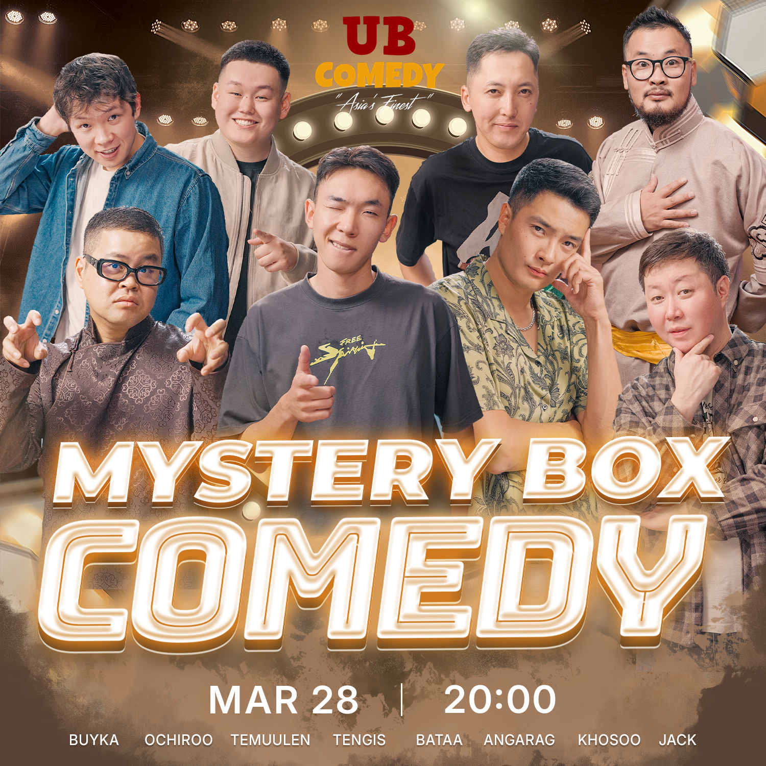 Mystery box comedy show